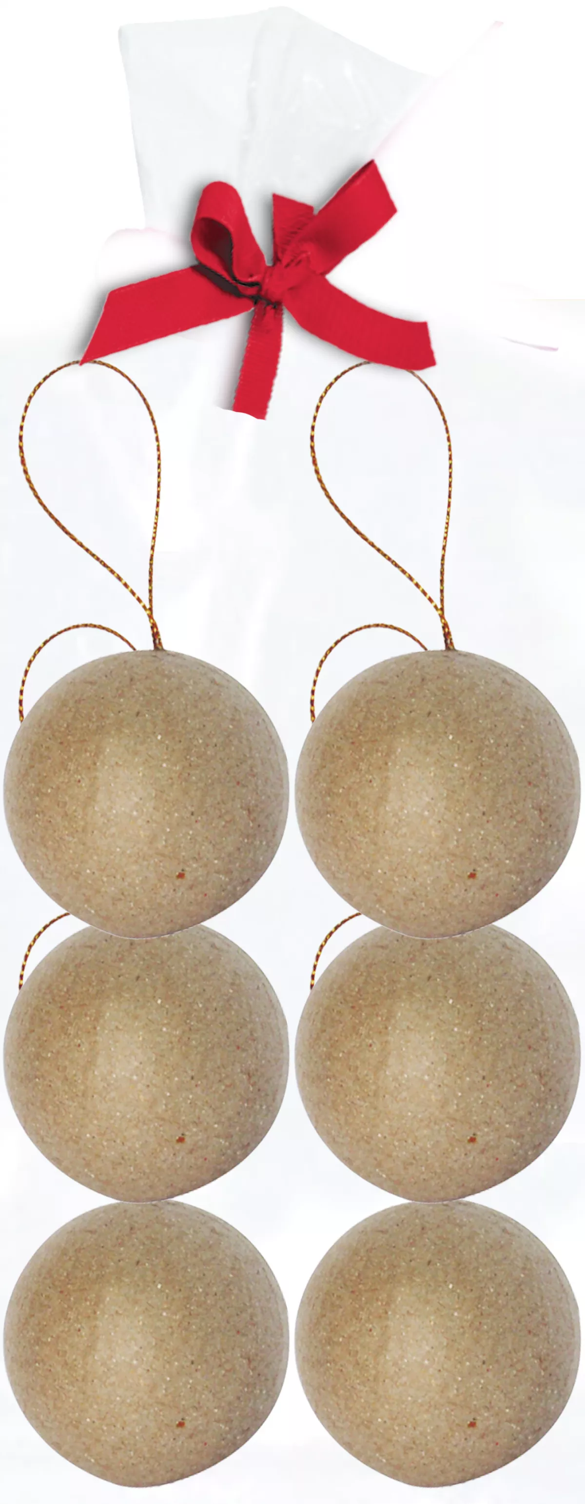 Set de 6 globuri pentru decorat (6 cm)