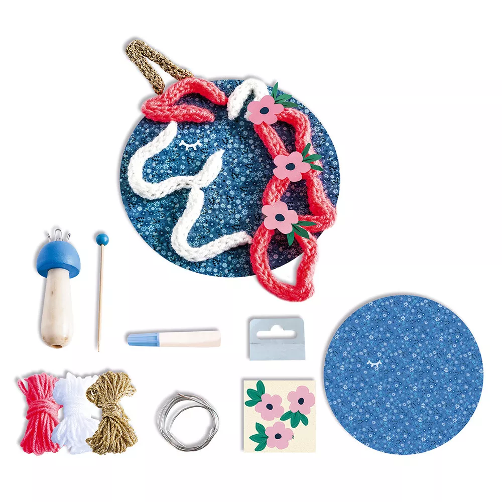 Set de creație cu accesorii pentru tricotat - Unicorn