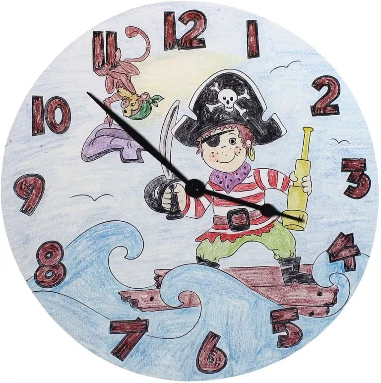 Set de creație pentru asamblat și decorat  - Ceas cu pirat