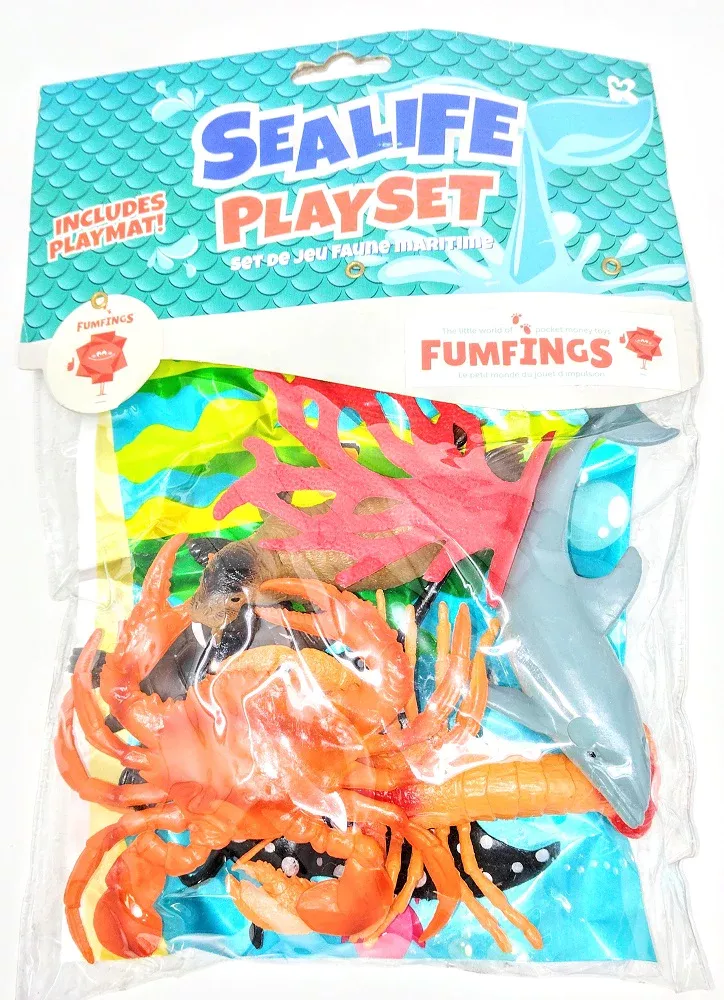 Set de joacă - Animale marine și covoraș din plastic 