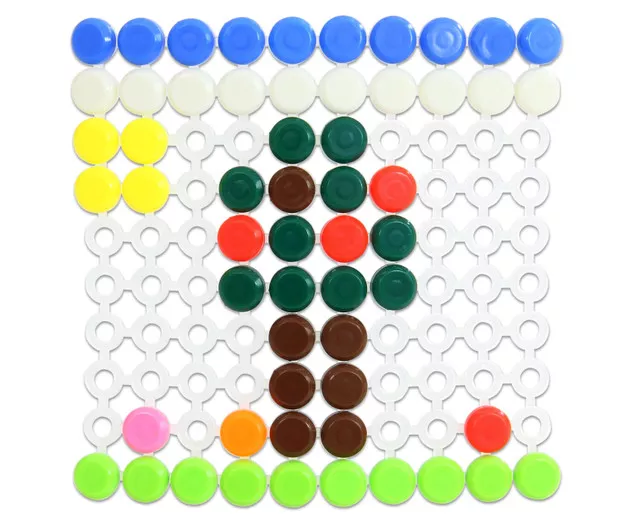 Set mozaic cu 100 de piese colorate