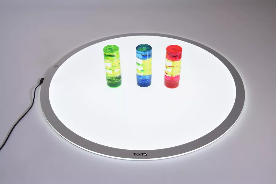 Set de 3 recipiente cu lichid senzorial- mișcare în spirală