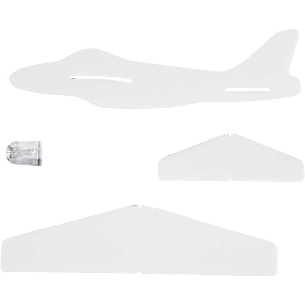 Set de creație: Asamblează și decorează 2 avioane din spumă, 19 x 17,5 cm