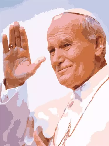 Set goblen imprimat cu ață și ac – Papa Ioan Paul al II-lea - DELIST 