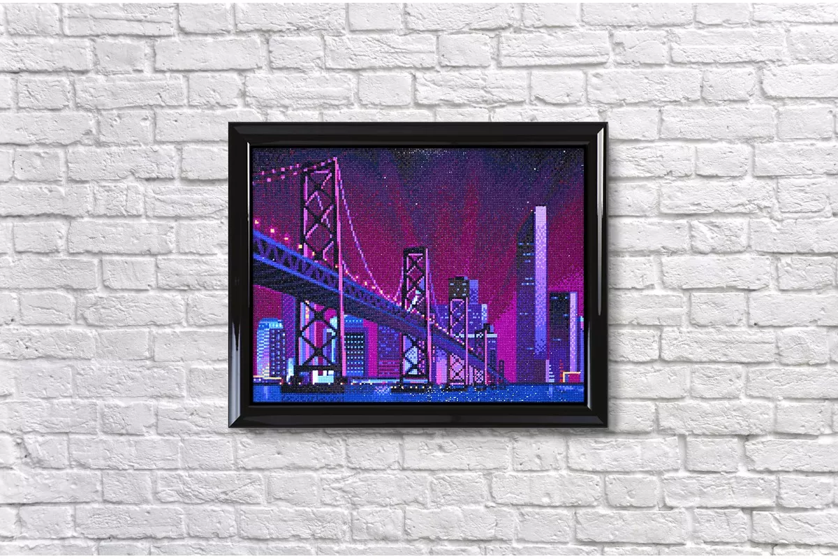 Tablou cu diamante - City Bridge