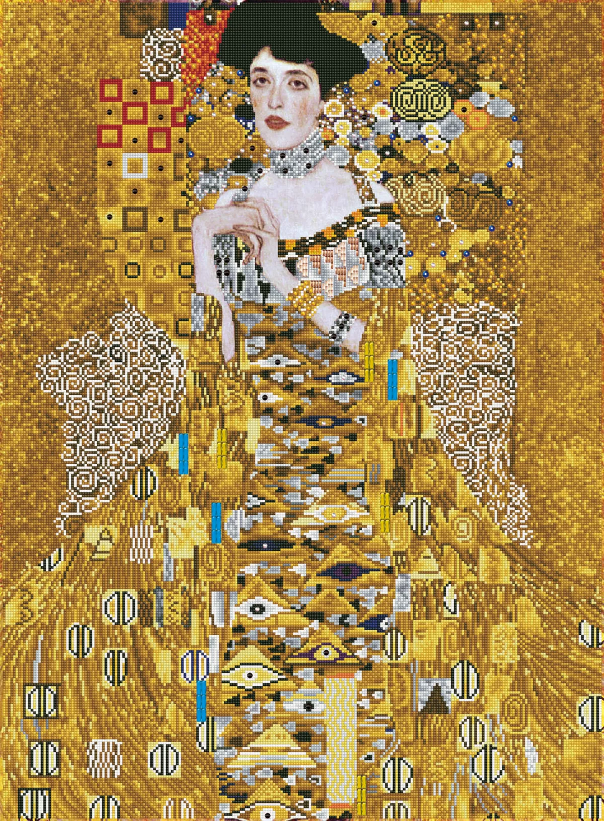 Tablou cu diamante - Femeia în aur
