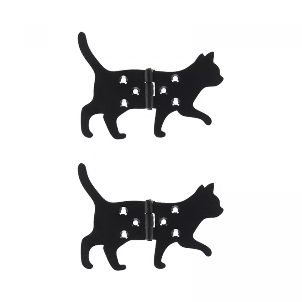 Balamale set 2 bucati stanga negre din fier Cat Esschert Design 1