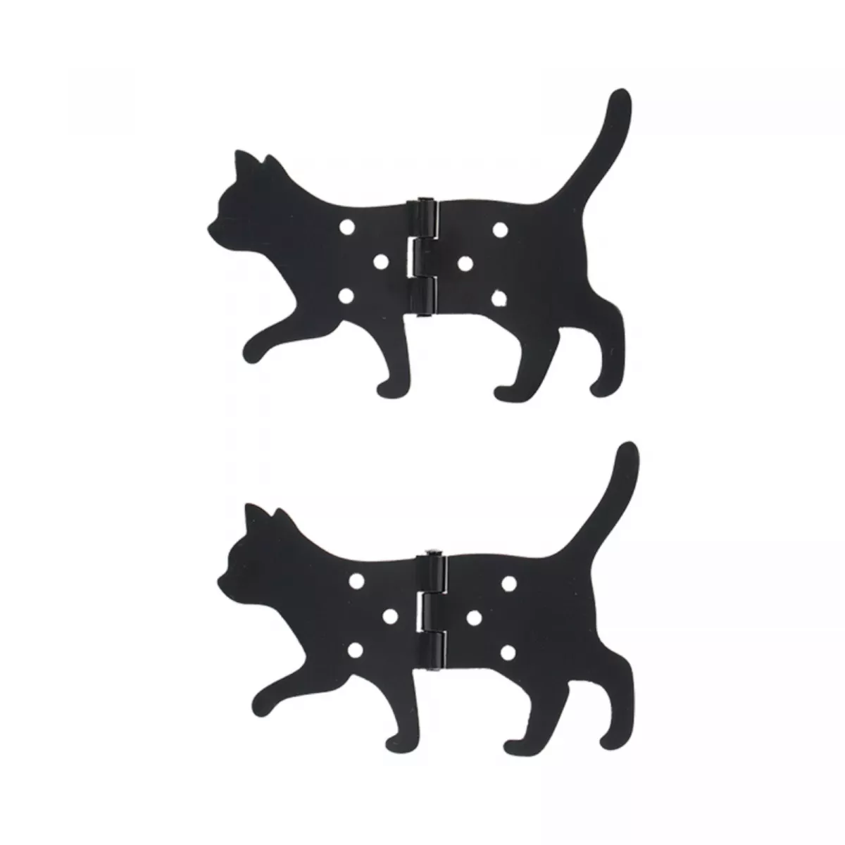 Balamale set 2 bucati stanga negre din fier Cat Esschert Design 3