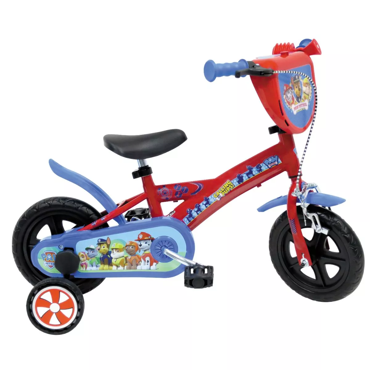 Bicicleta pentru copii cu roti ajutatoare 10'' PAW PATROL 1