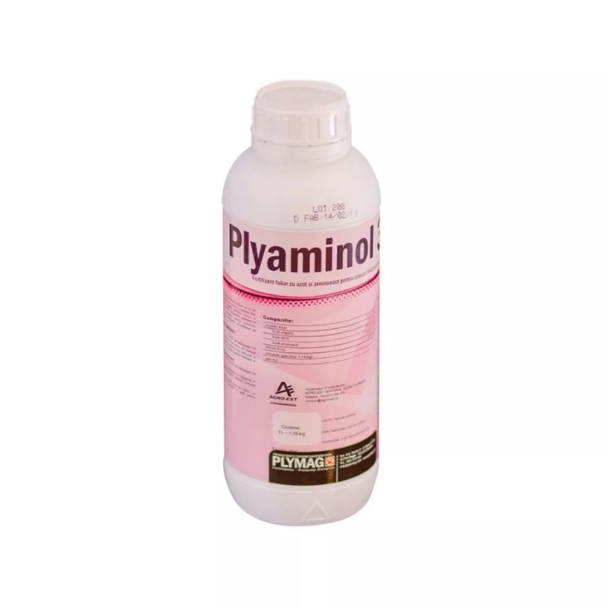 Biostimulator cu aminoacizi liberi 30% Plyaminol 30, 1 L 1