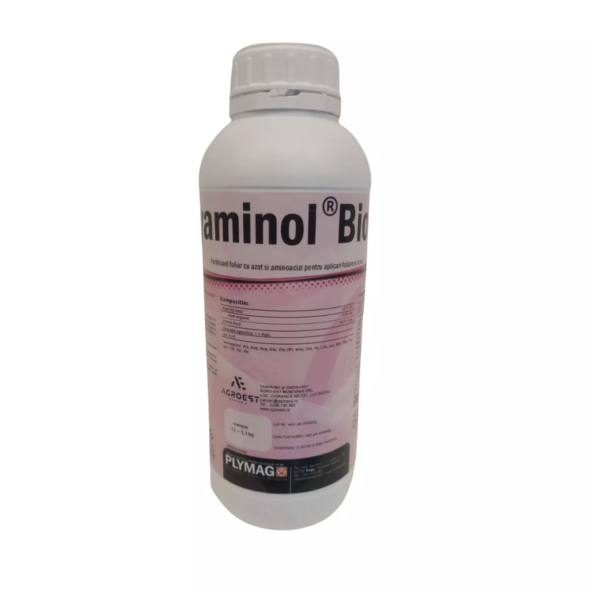 Biostimulator cu aminoacizi liberi  Plyaminol BIO SL, 0.5 litri 1