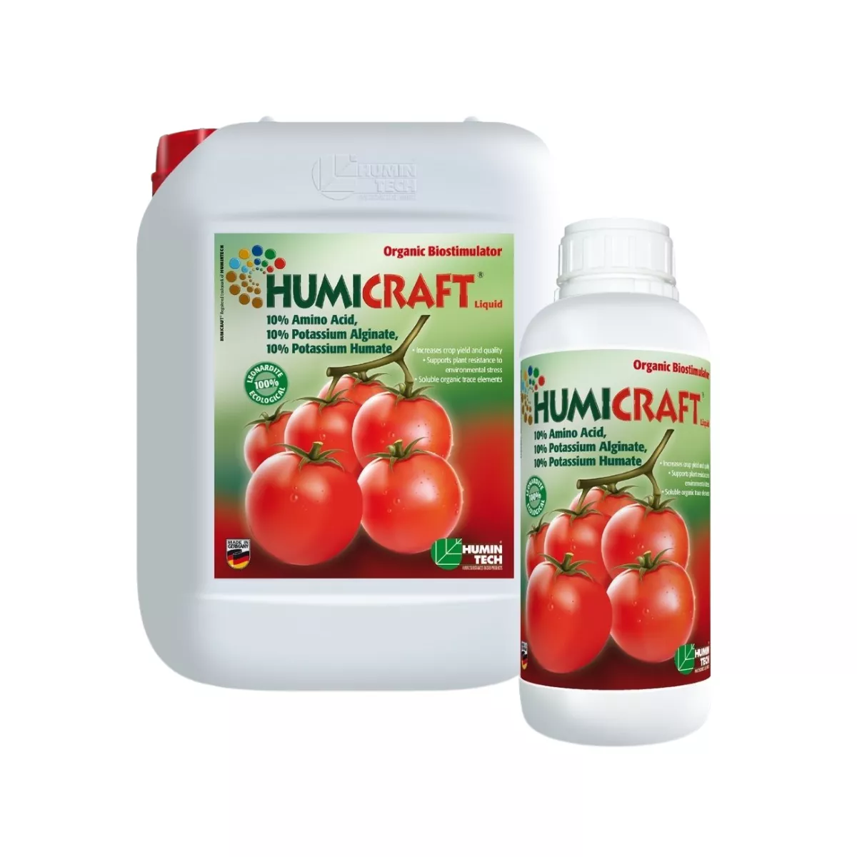 Biostimulator organic lichid pe baza de potasiu HUMICRAFT 20 litri 1