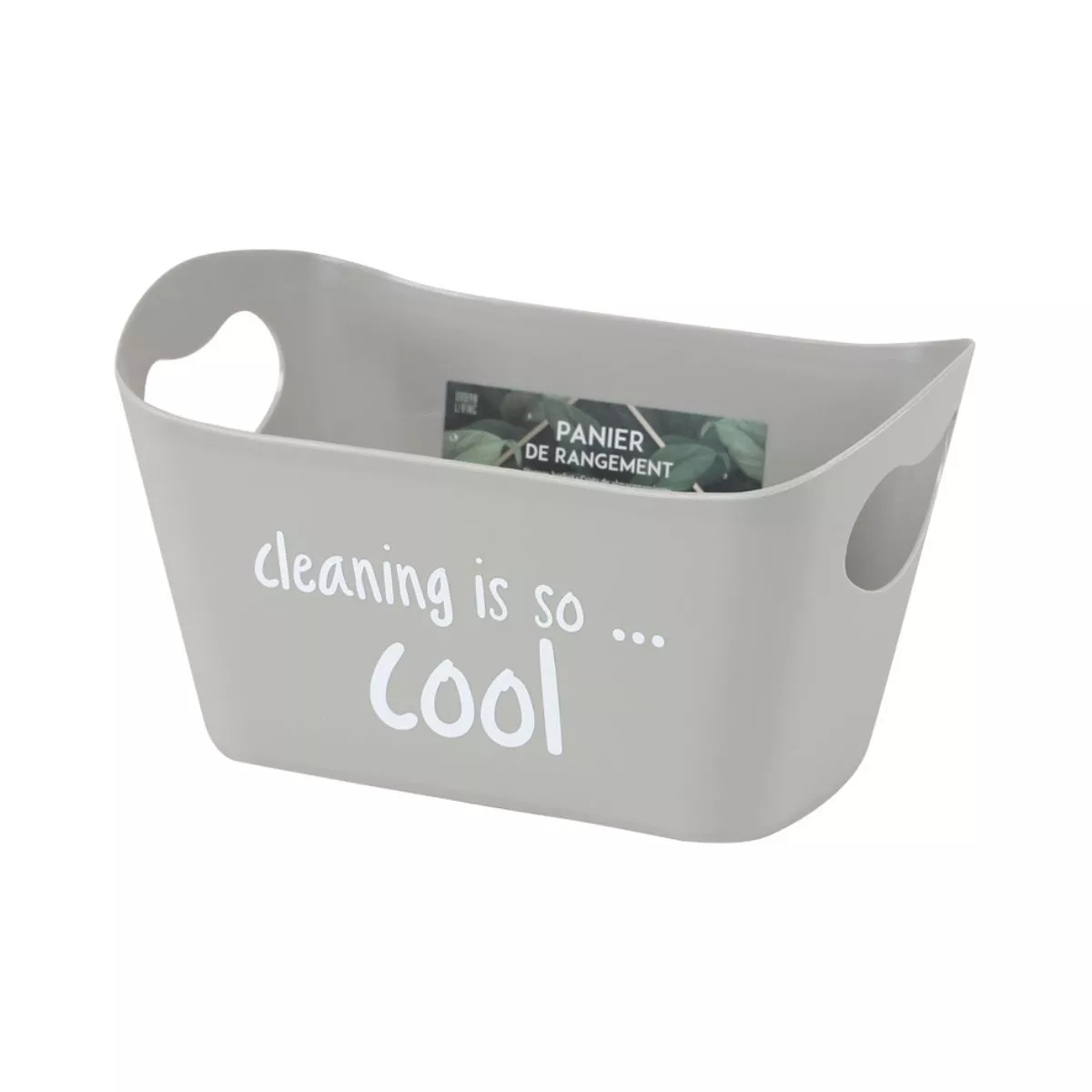 Cos de depozitare 23X15X13 cm gri deschis din plastic Urban Living 1