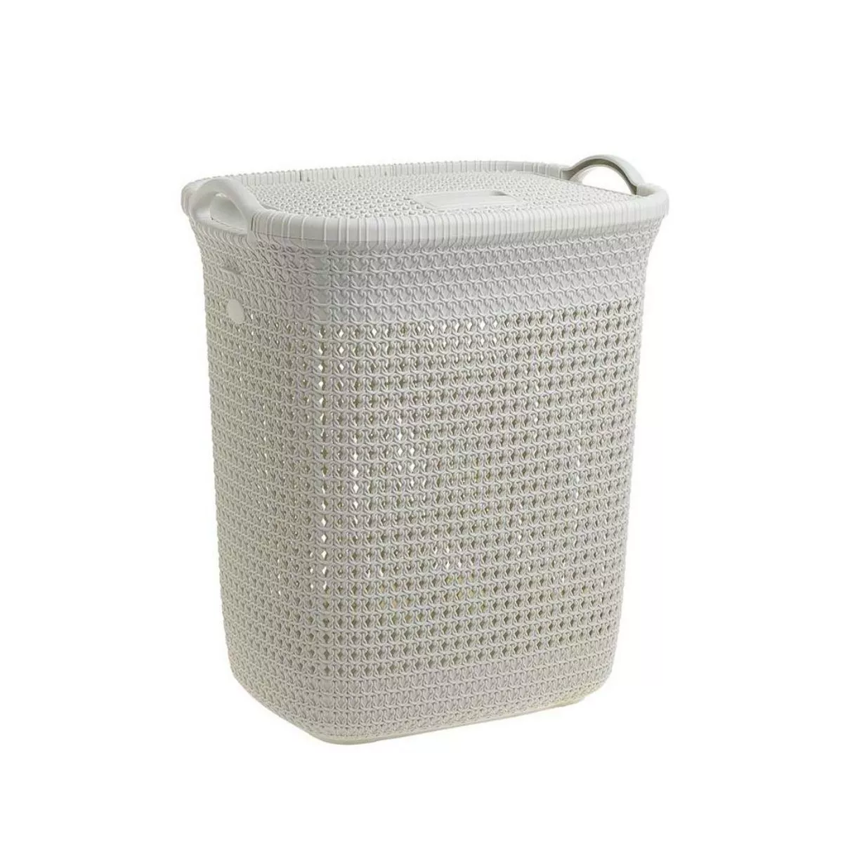 Cos pentru rufe crem din plastic 52 l, 44x35x52 cm 1