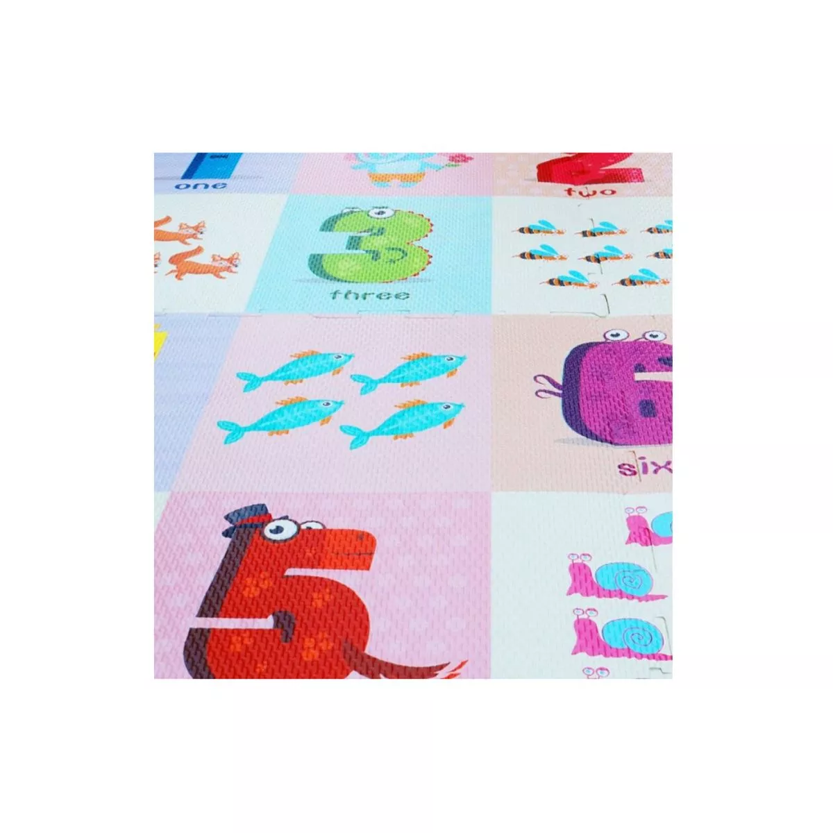 Covor de joaca puzzle pentru copii din spuma EVA,  60 x 60 cm, 4 piese - EP 1008C 2