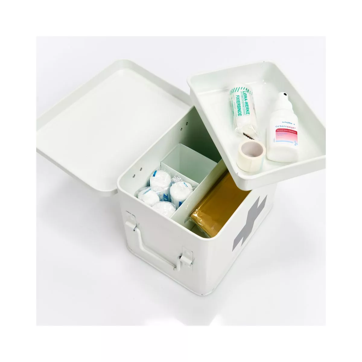 Cutie alba din metal pentru medicamente, 21,5 x 16 x 16 cm, Medicine Box Maxi Zeller 2