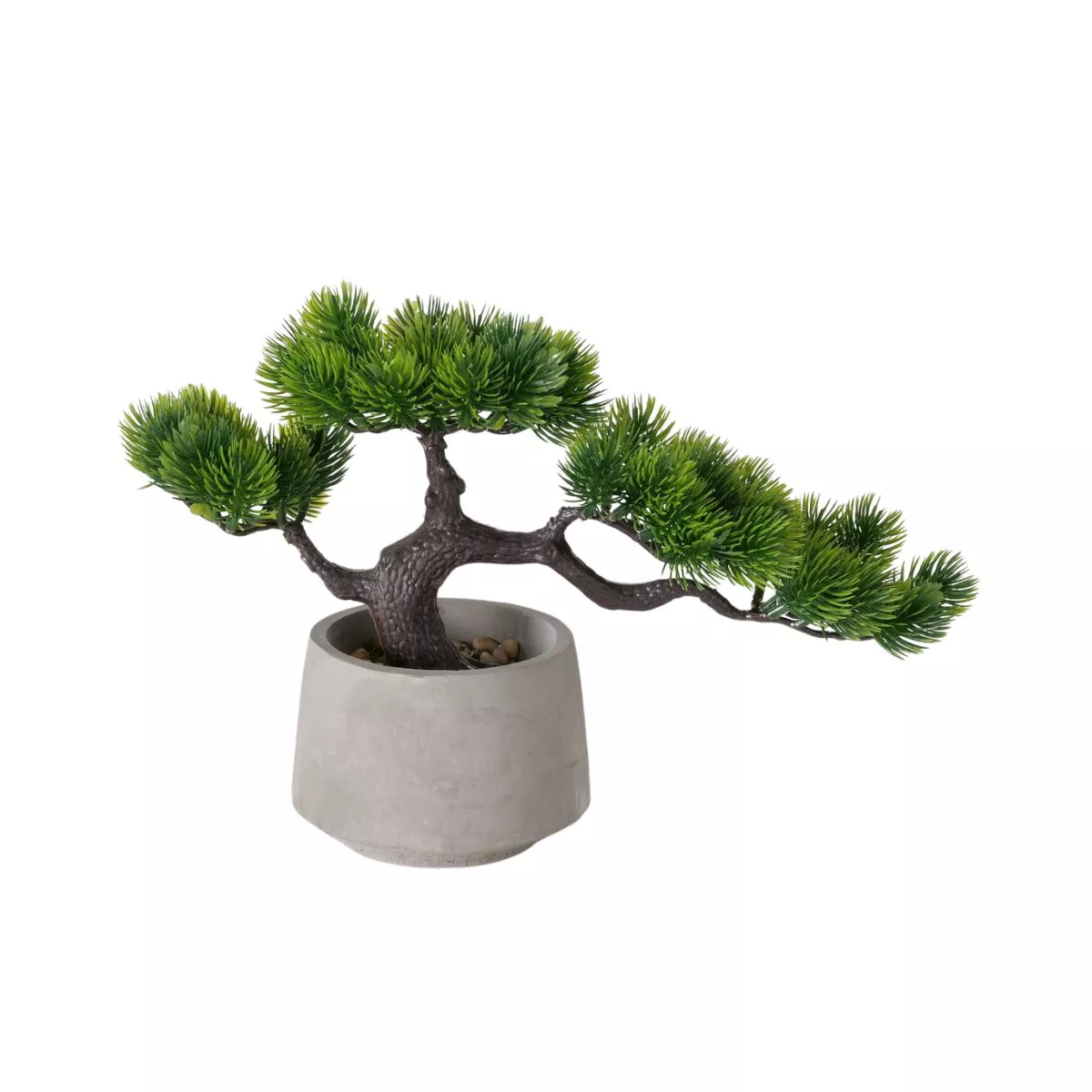 Decoratiune alb/verde design bonsai in ghiveci 21 cm Boltze 1