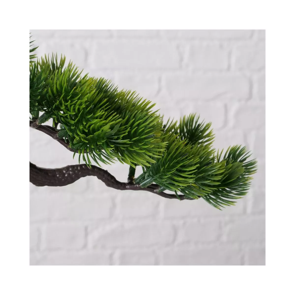 Decoratiune alb/verde design bonsai in ghiveci 21 cm Boltze 5
