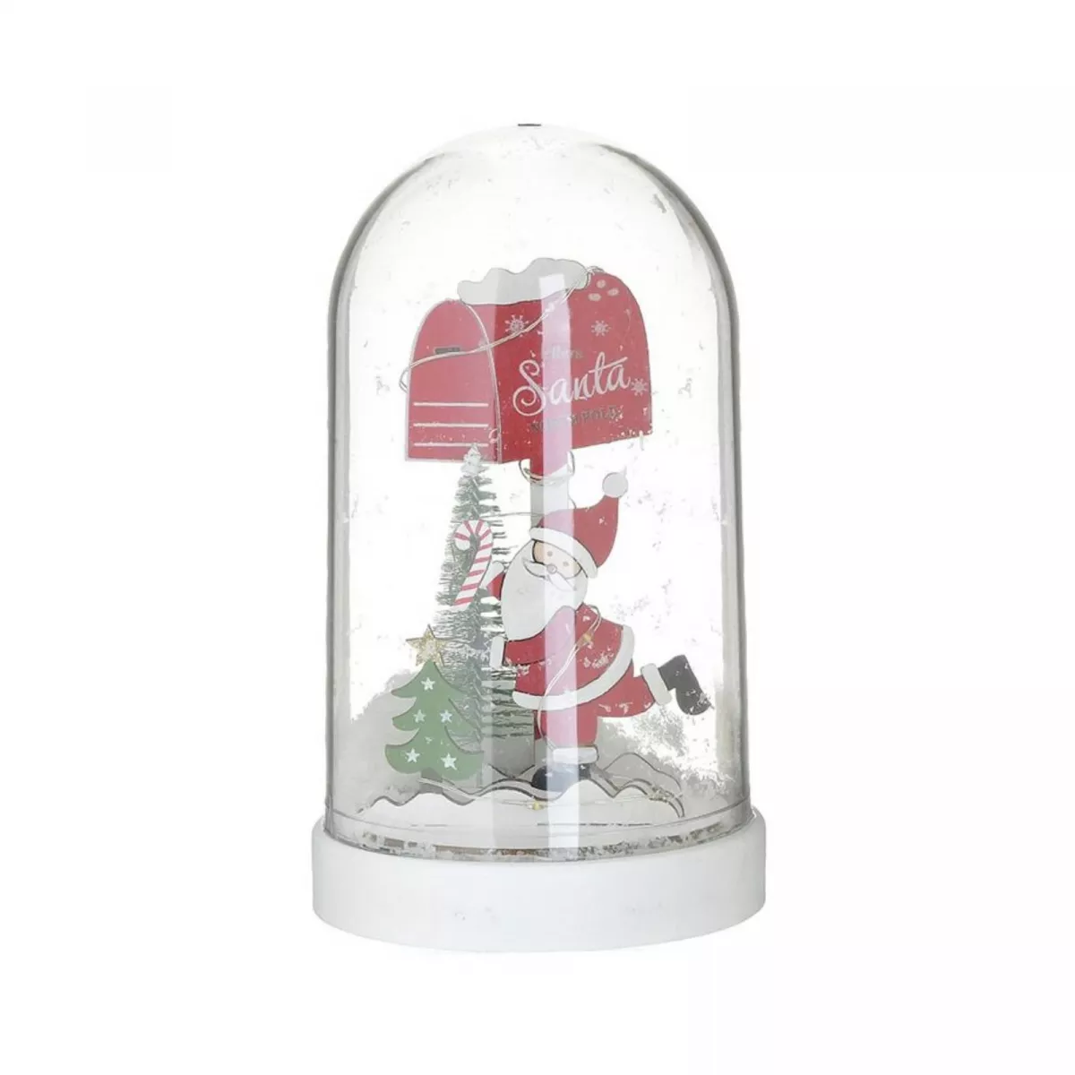 Decoratiune Craciun din sticla, cu led, Bell 19 cm Inart 1
