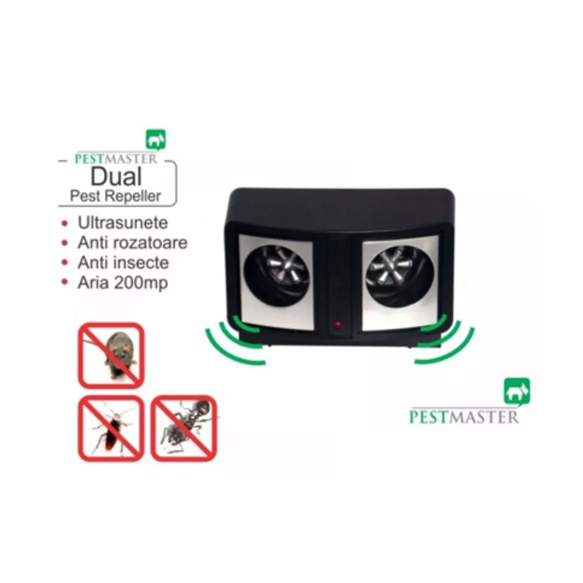 Dispozitiv electronic PestMaster Dual Attack AN319 (200 mp) Ultrasunete 1