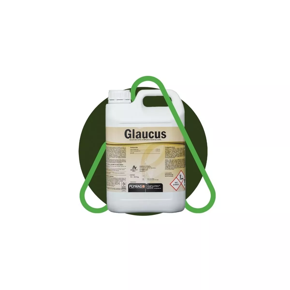 Fertilizant foliar cupru si acid gluconic Glaucus, 1 L 1