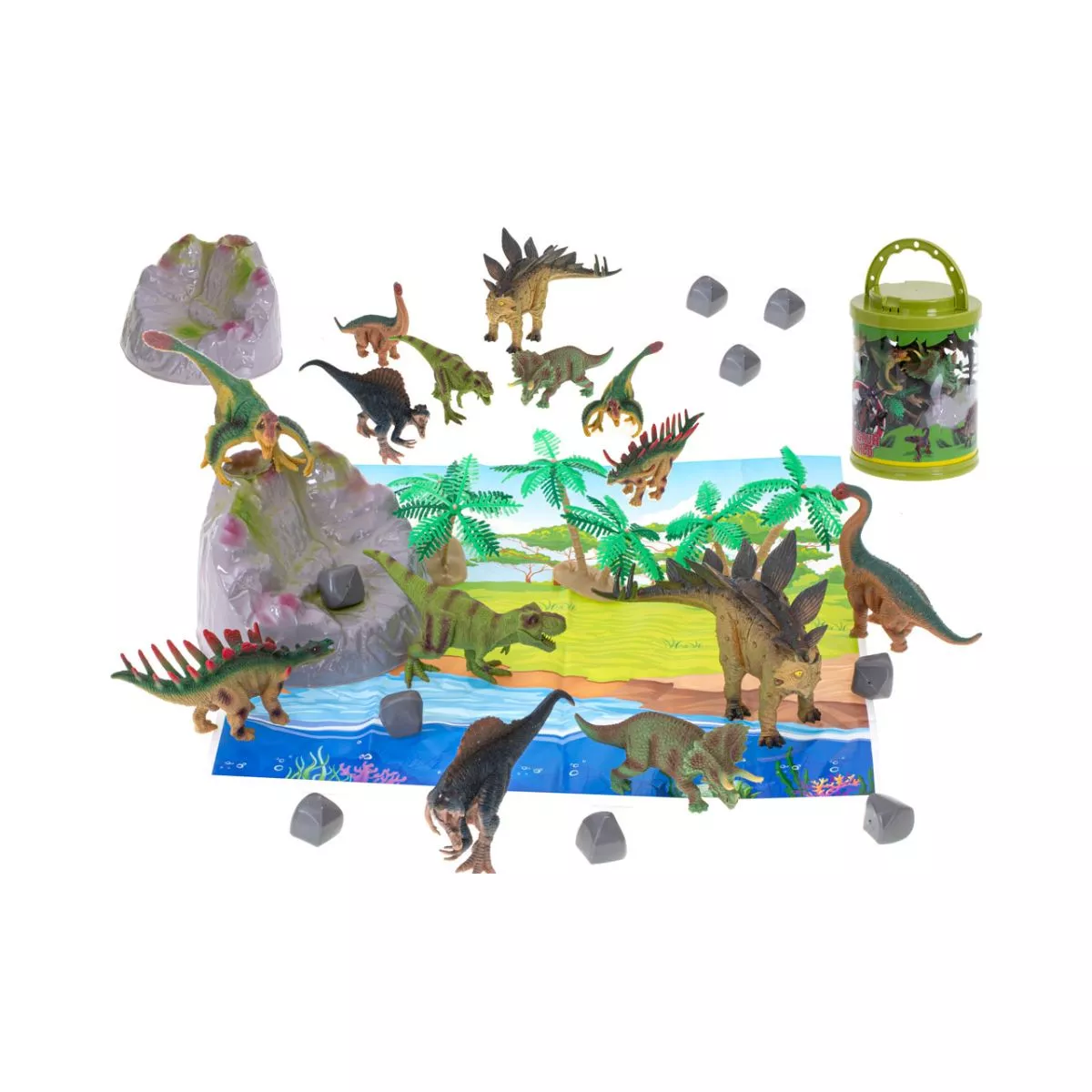 Figurine dinozauri+saltea si accesorii, 7 buc 1