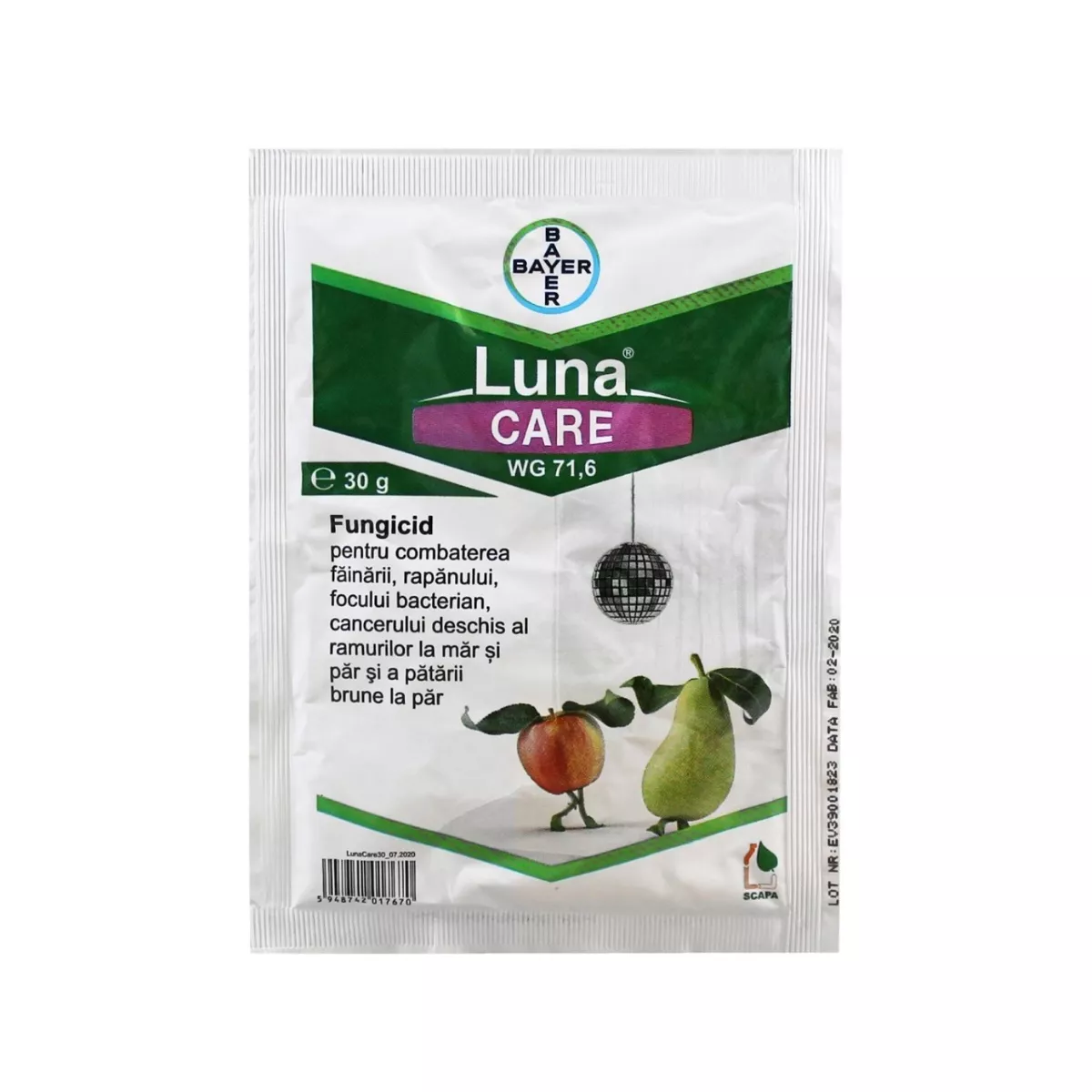 Fungicid pentru mar si par, 30 grame, Luna Care 71.6 WG, BAYER 1
