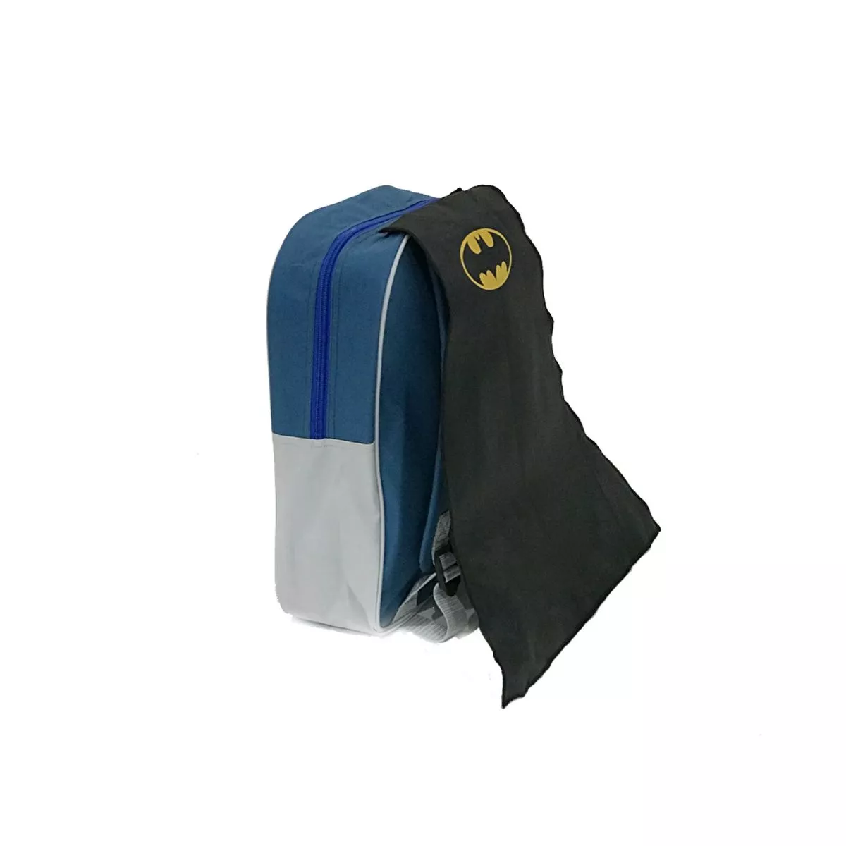Ghiozdan 3D  cu pelerina detasabila pentru gradinita Batman , bleu negru, 32 cm 5