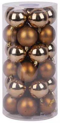 Globuri de Crăciun MagicHome, 30 buc, aramiu, 6 cm 1