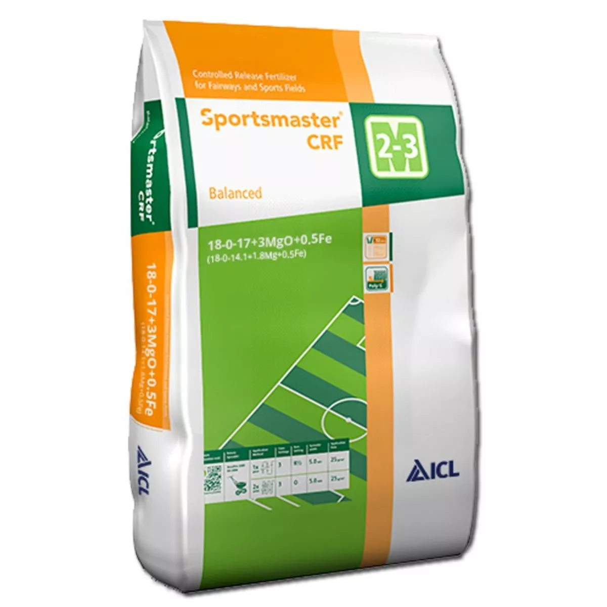 Ingrasamant gazon  Sportmaster Balanced 18+08+17+2MgO+Fe ICL Specialty Fertilizers (Everris International) 25 kg 1
