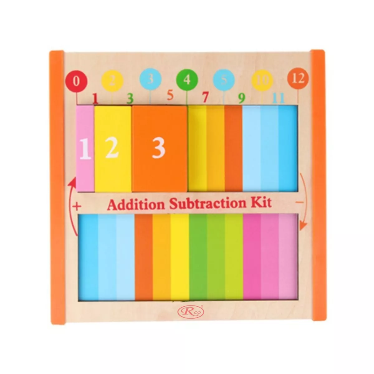Joc educativ Montessori din lemn – Matematica, Adunari si Scaderi, WD 2062 1