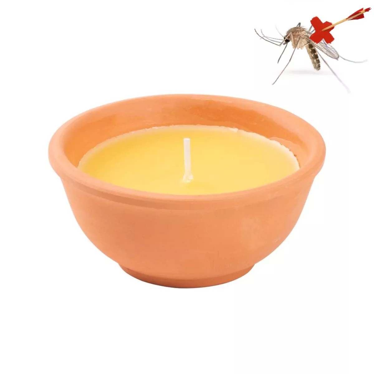 Lumanare anti tantari parfumata, in suport de ceramica, Citronella, 113 gr, 12 ore durata de ardere 1