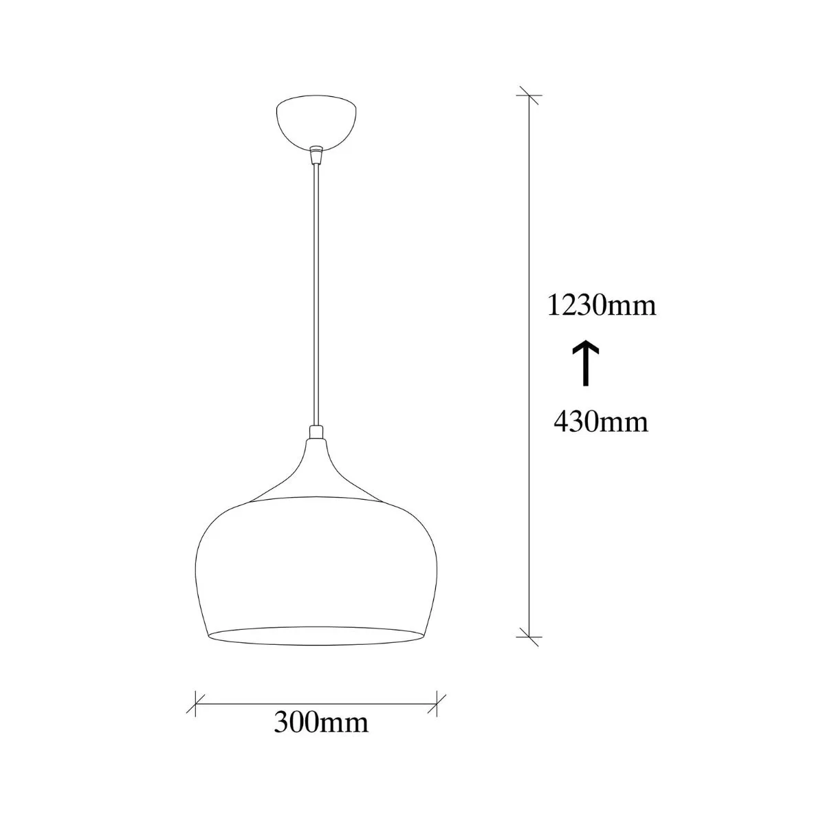 Lustra aramie din metal Ø30 cm Berceste 5