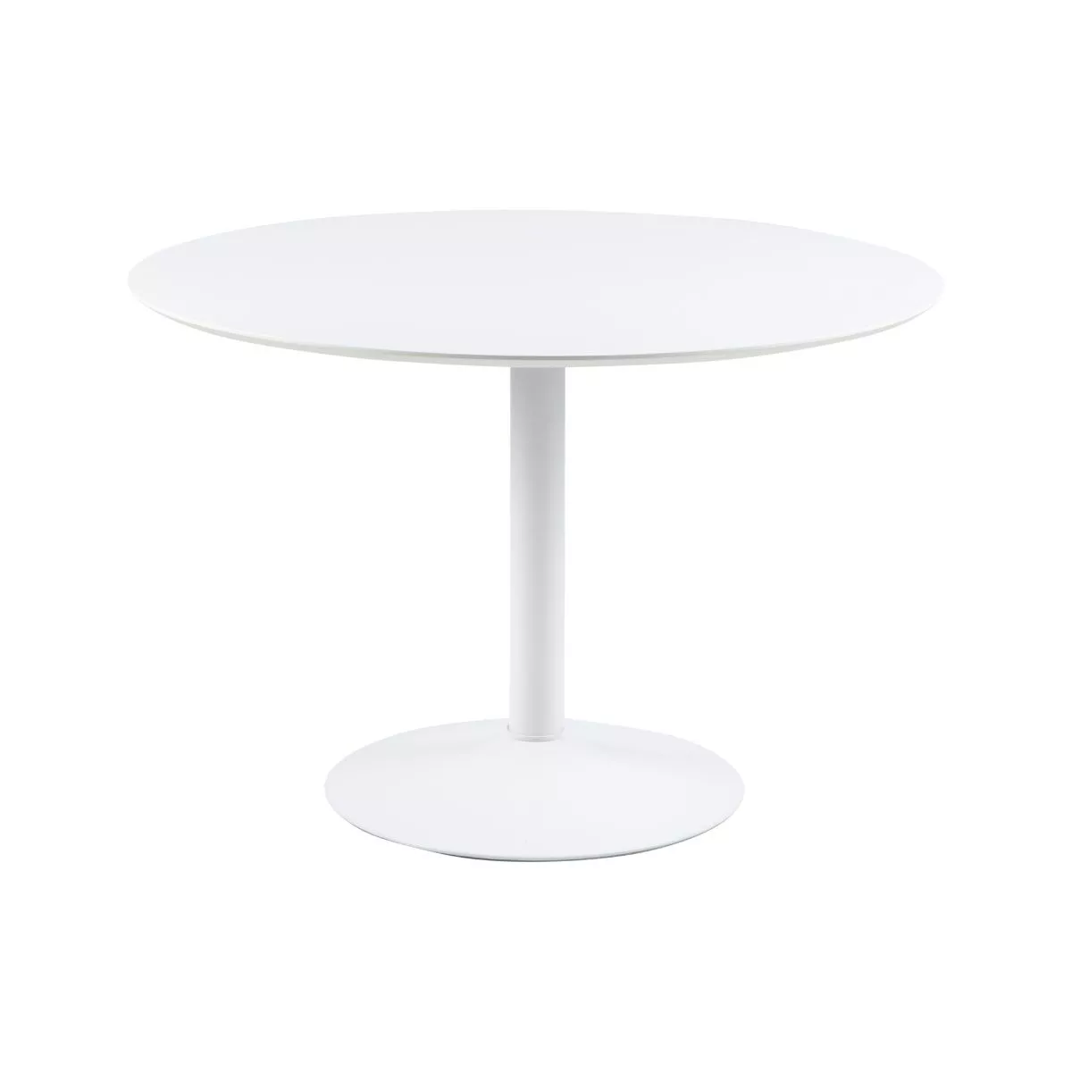 Masa de dining alba din MDF 110 cm Ibiza Actona 1