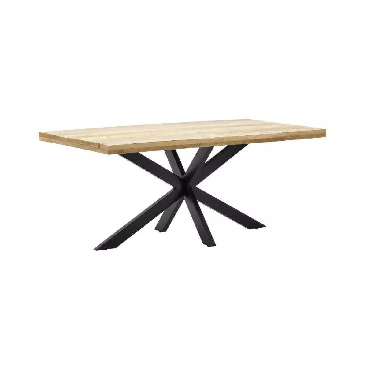 Masa dining / bucatarie, din lemn cu picioare metalice, 180x90x77 cm (M1) 1