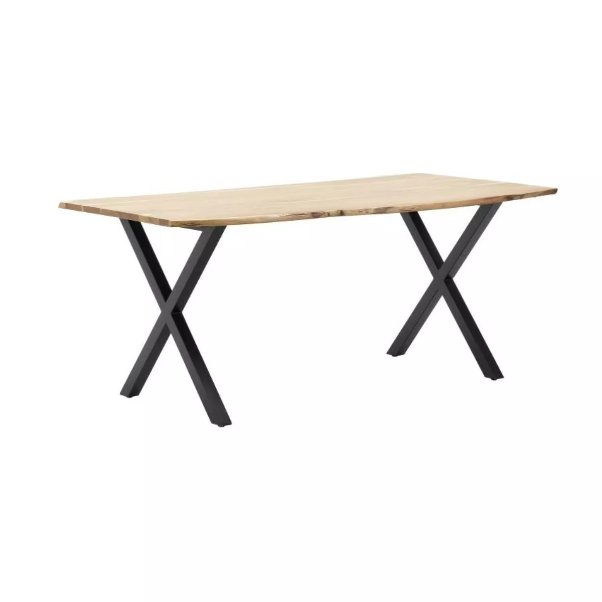Masa dining / bucatarie, din lemn cu picioare metalice, 180x90x77 cm (M2) 1