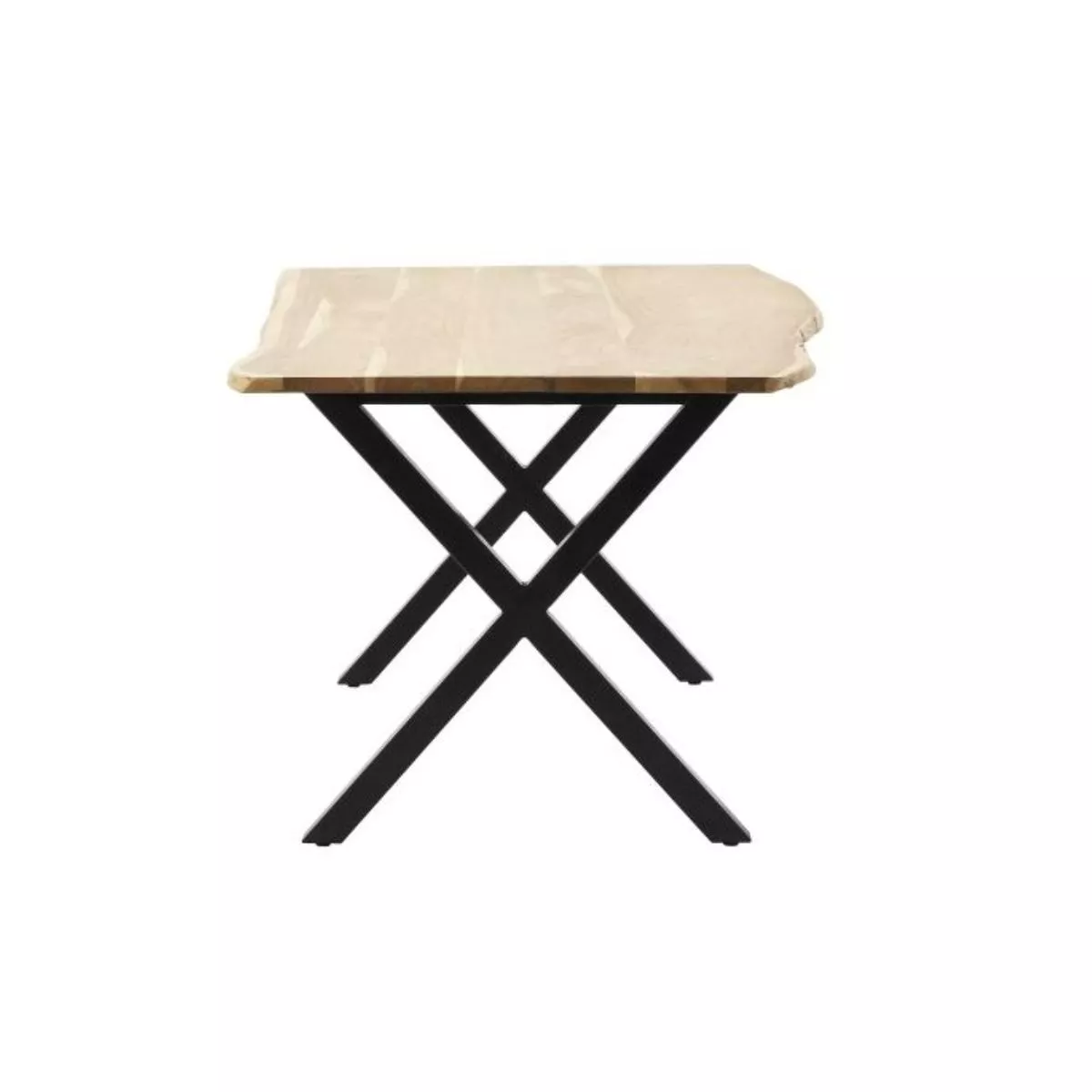 Masa dining / bucatarie, din lemn cu picioare metalice, 180x90x77 cm (M2) 2