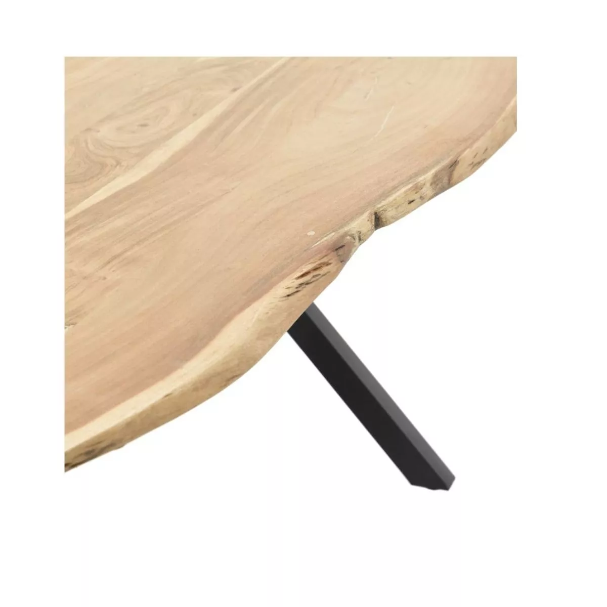 Masa dining / bucatarie, din lemn cu picioare metalice, 180x90x77 cm (M2) 3