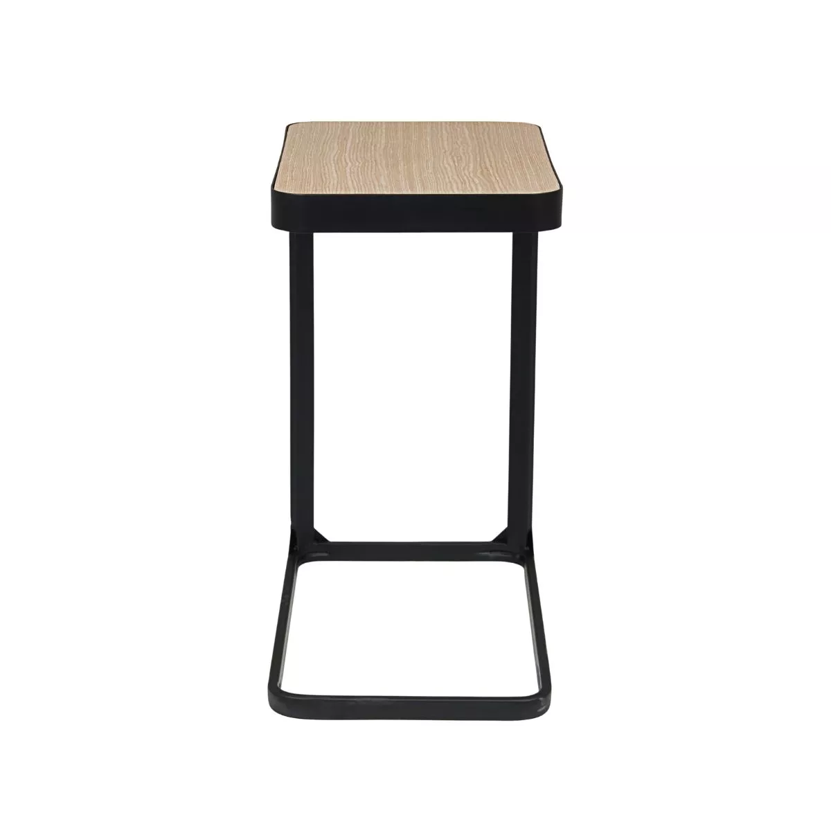 Masuta de cafea din otel si MDF furniruit 50x30 cm Bizzotto 4