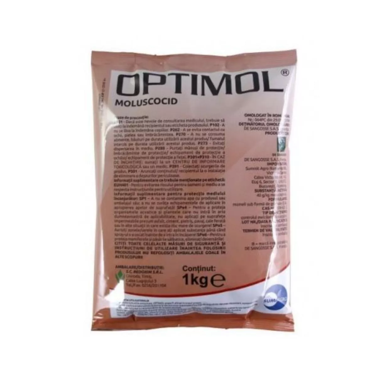 Insecticid granulat pentru melci Moluscocid Optimol, 1 Kg 1