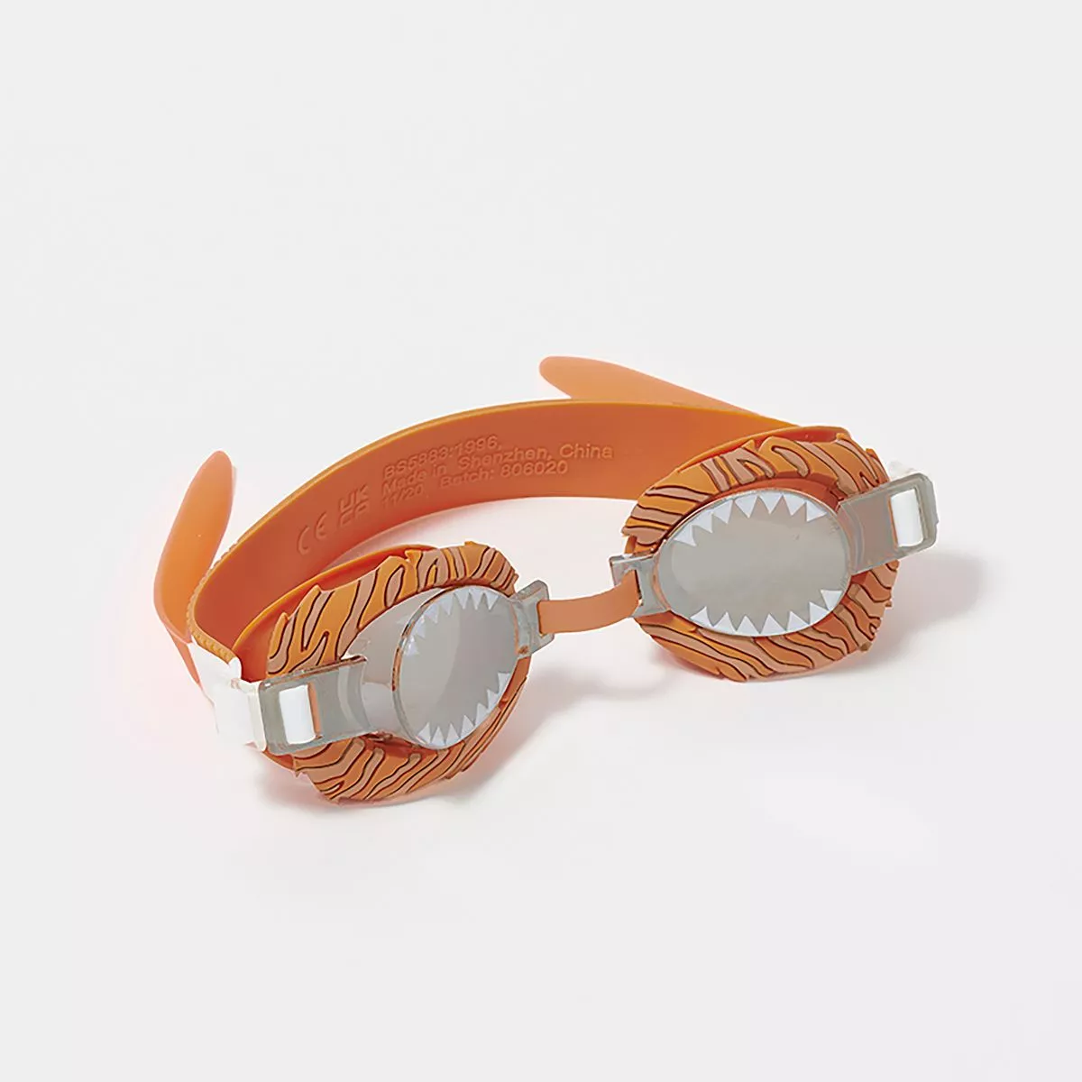 Ochelari de inot pentru copii cu model tigru si protectie UV 380 Sunnylife 1