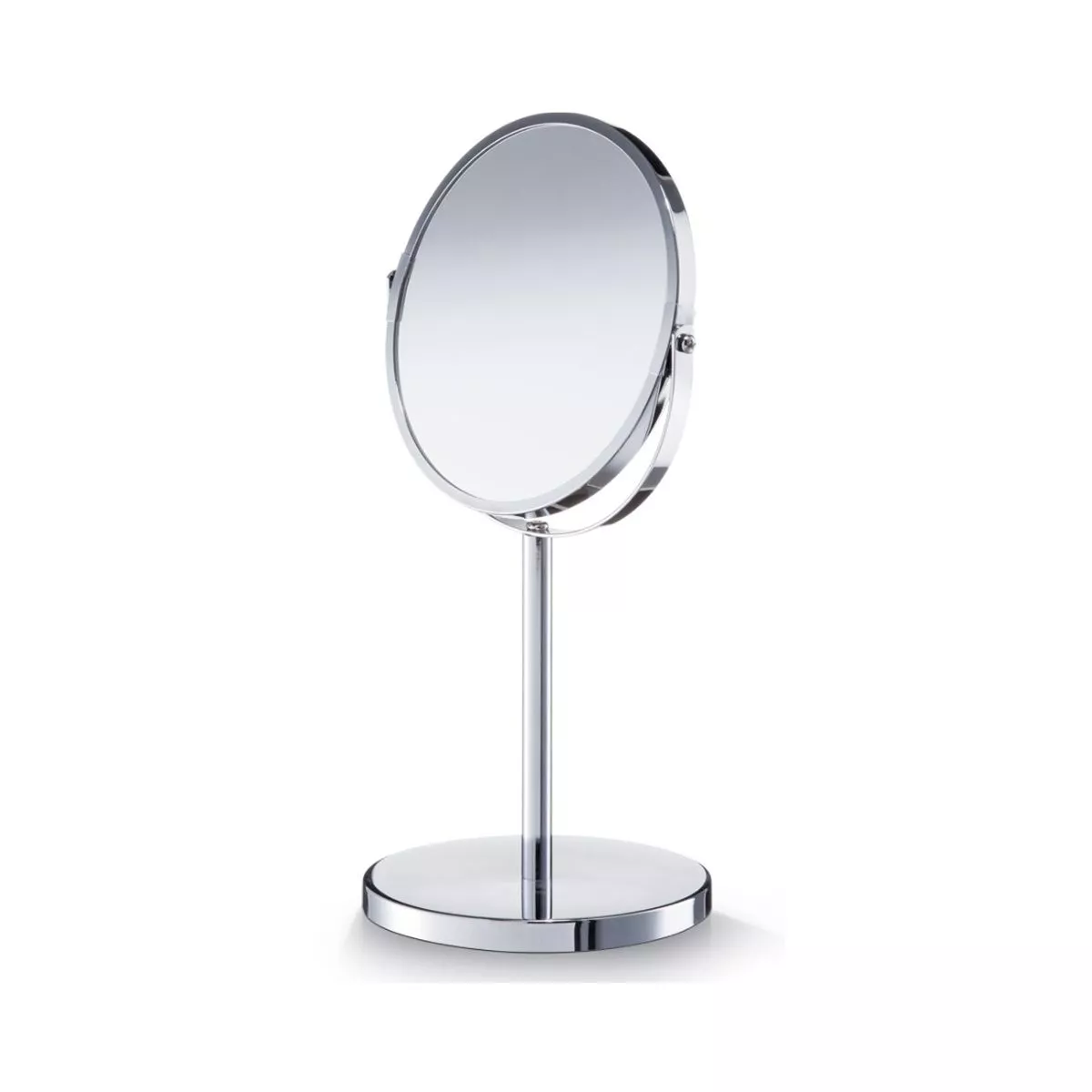 Oglinda cosmetica cu 2 fete, argintie, din metal, Ø17, Cosmetic Mirror Zeller 1