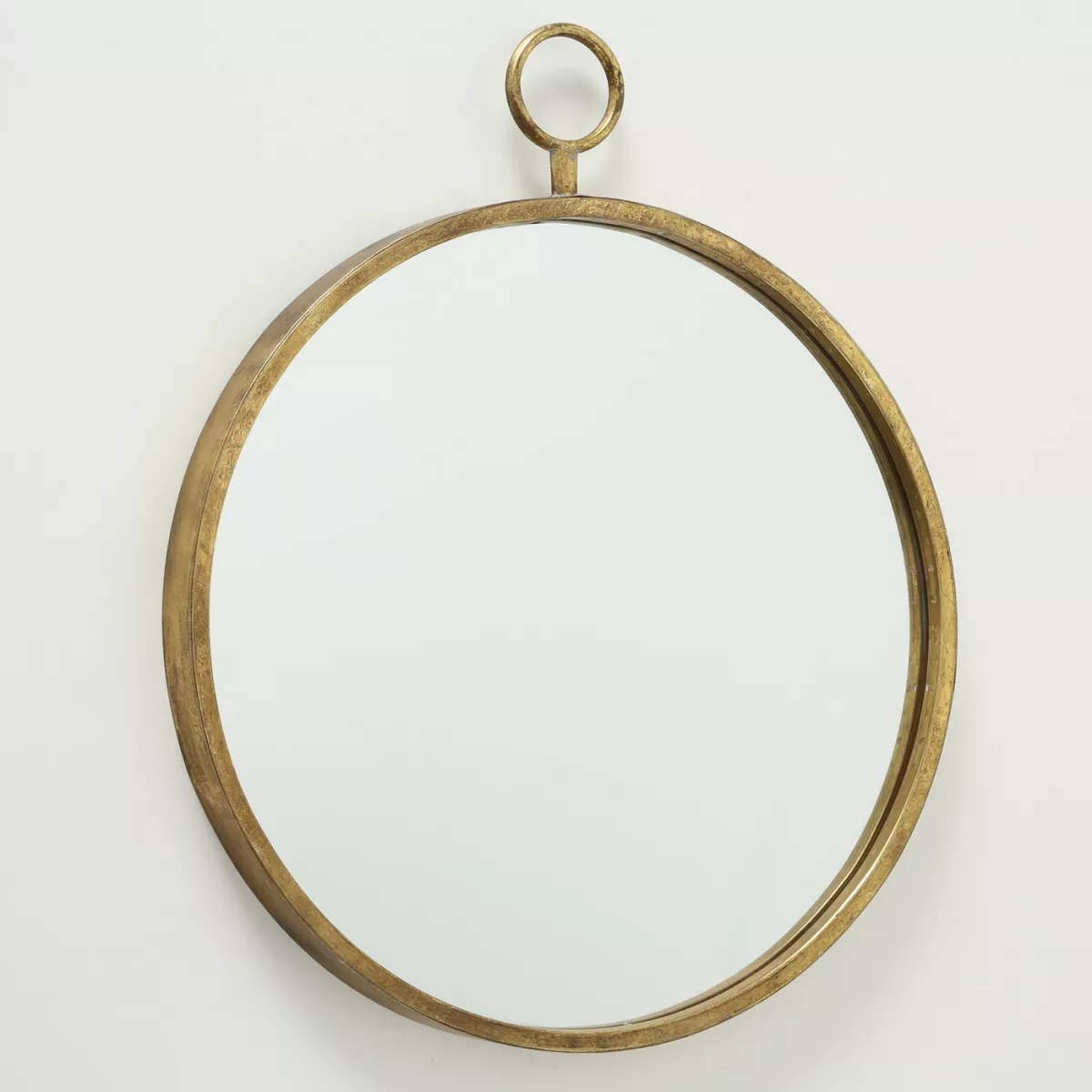 Oglinda de perete, aurie, din fier, diamteru 55 cm, Prado Boltze 4
