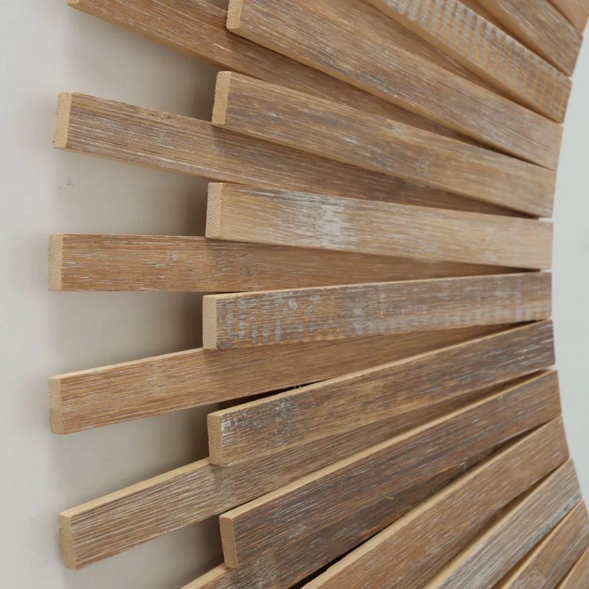Oglinda de perete, bej, din lemn, diametru 75 cm, Akira Boltze 3