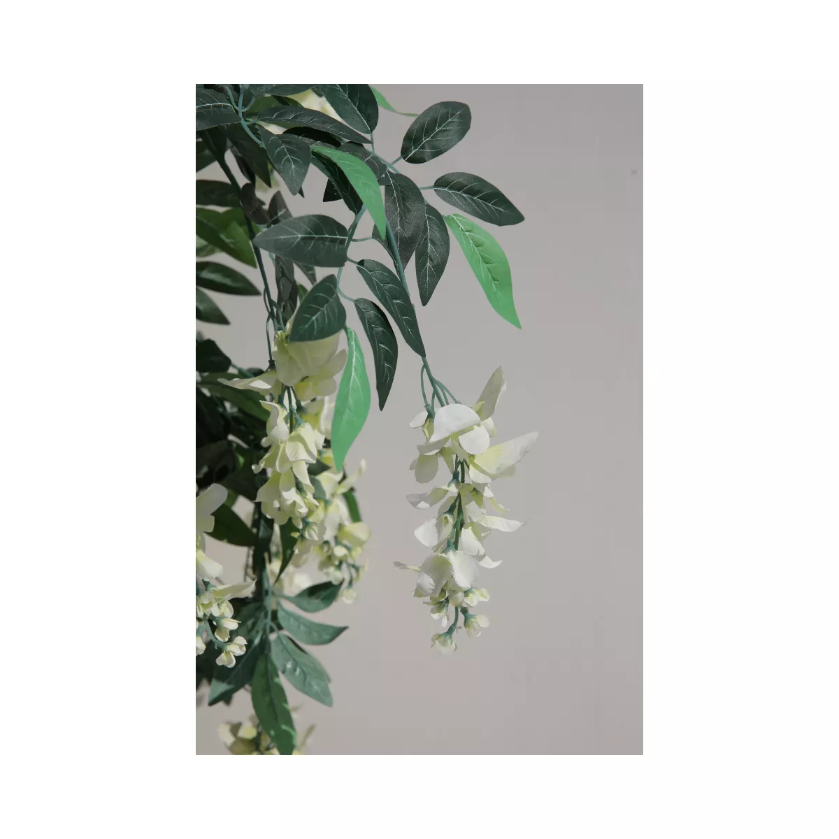 Planta artificiala 120 cm Wisteria alb 4