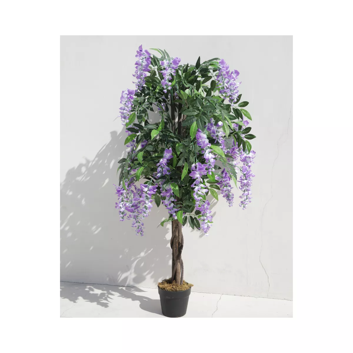 Planta artificiala 120 cm Wisteria lila-alb 5