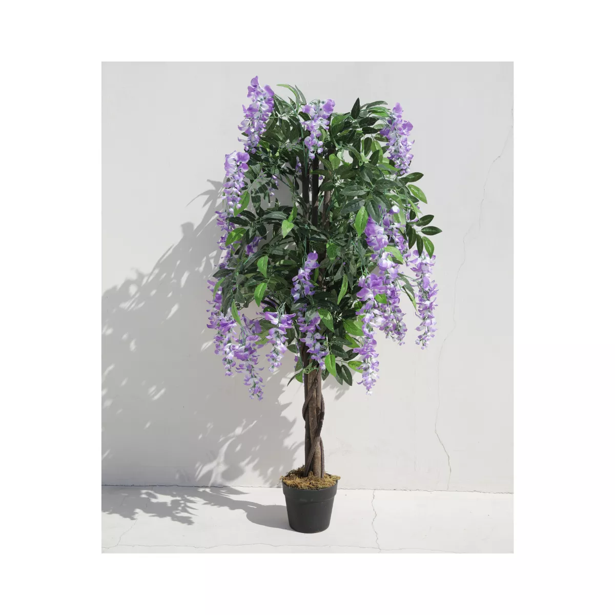 Planta artificiala 120 cm Wisteria lila-alb 6