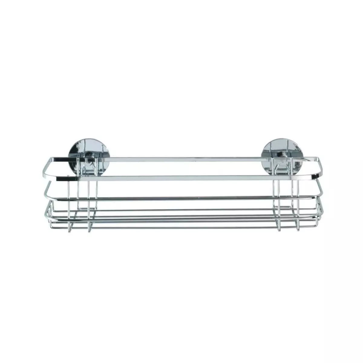 Polita argintie din inox pentru accesorii de baie 38 x 11 x 10,5 cm Maxi Wenko 3