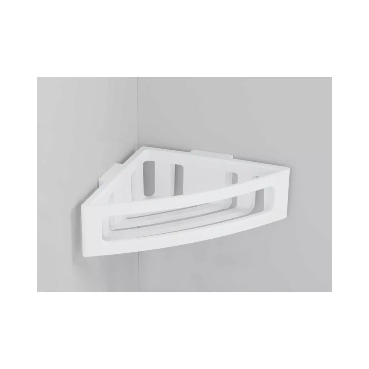 Polita de colt alba din plastic ABS 35 x 8,5 x 20 cm Bralia Wenko 5