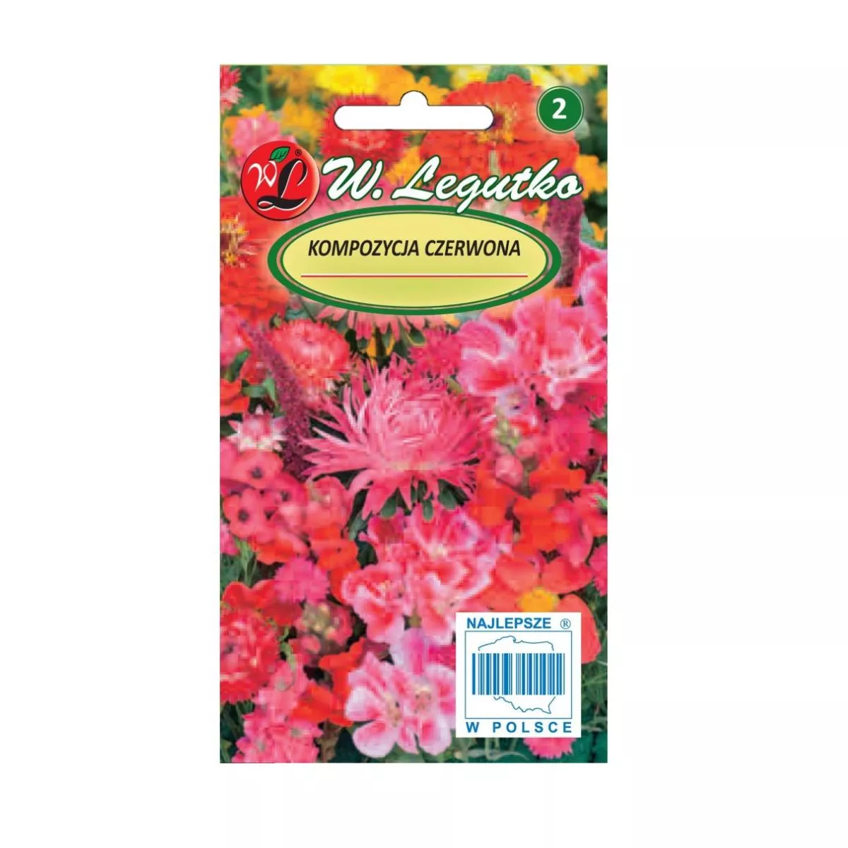 Seminte amestec flori de vara rosii, 0,8 gr, LEGUTKO 1